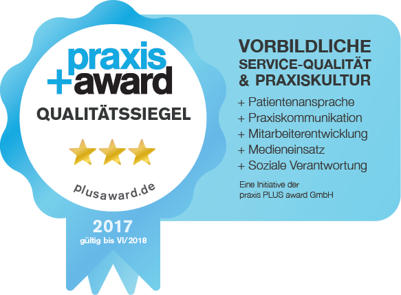 Praxisaward Qualitätssiegel 2017